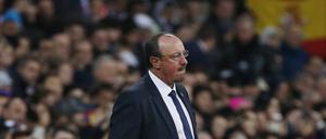 Real Madrids Trainer Rafael Benitez beim 0:4 gegen den FC Barcelona.