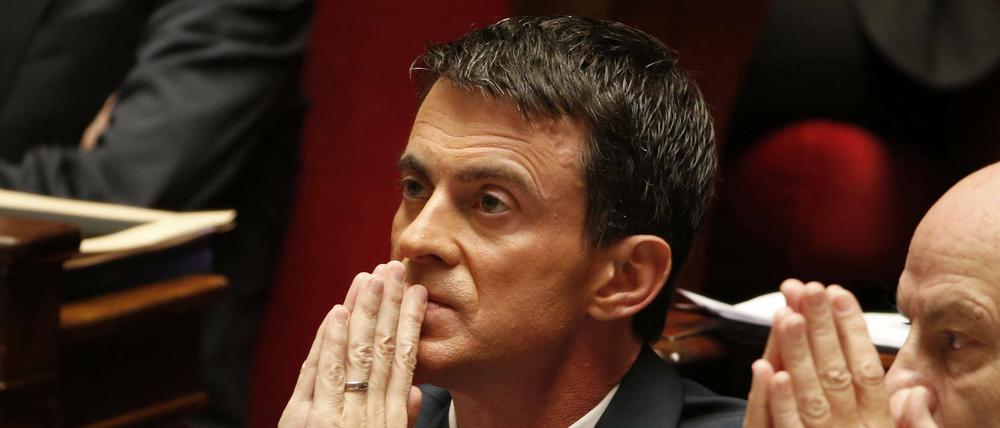 Frankreichs Ministerpräsident Manuel Valls will die Grenzen der EU für Flüchtlinge aus Nahost schließen.