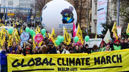 Farbenfroh. Die Demo in Berlin
