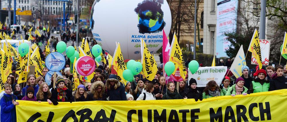 Farbenfroh. Die Demo in Berlin