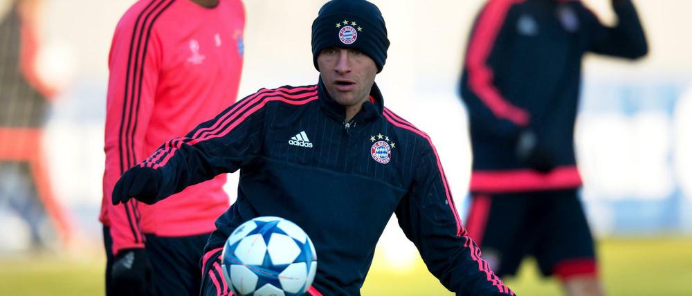 Thomas Müller ist auf den Winter vorbereitet.