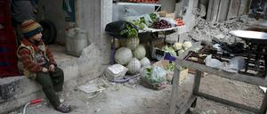Leben in Trümmern: Kinder in den Straßen der syrischen Stadt Douma.