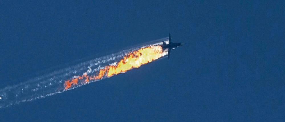 Die von der Türkei abgeschossene russische Militärmaschine.