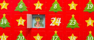 ür auf, Bild drin. Der Klassiker unter den im 19. Jahrhundert erfundenen Adventskalendern.
