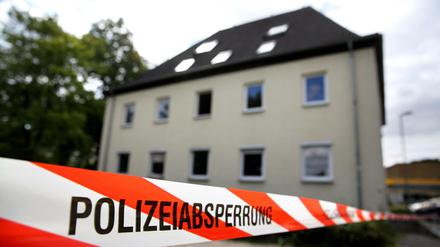Wie hier im sächsischen in Lunzenau Ende Juli waren Unterkünfte ür Flüchtlinge Dutzende Male das Ziel von Anschlägen. 