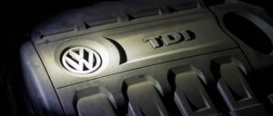 Der Motor eines Dieselfahrzeuges von Volkswagen.