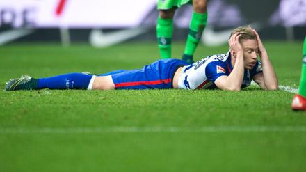  Herthas Mitchell Weiser, hier gegen Mönchengladbach, fehlt Hertha BSC am Samstag beim FC Bayern.