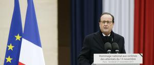 Francois Hollande bei der Gedenkzeremonie.