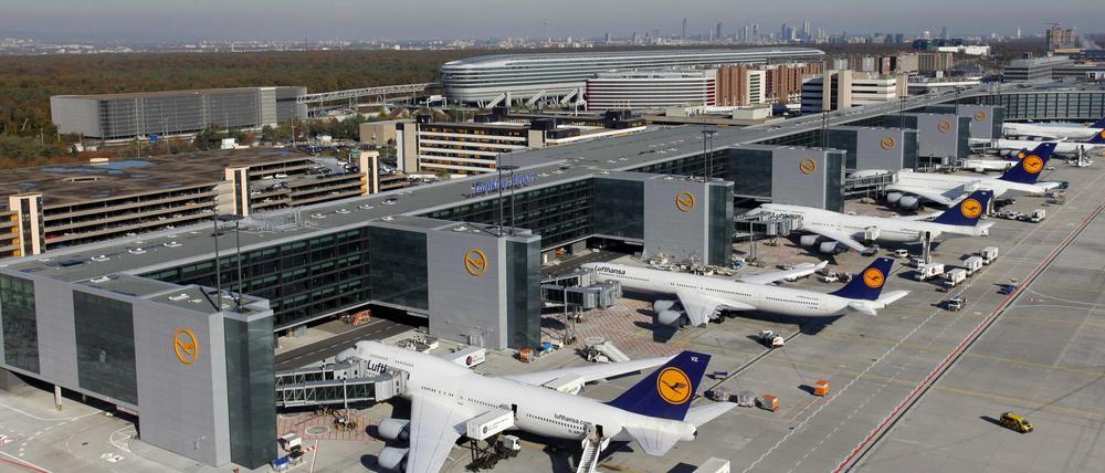 Der Flugsteig A-Plus im Westen von Terminal 1 des Frankfurter Flughafens.