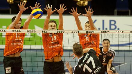 Der Volleys-Block soll auch gegen Rottenburg stehen.