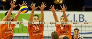 Der Volleys-Block soll auch gegen Rottenburg stehen.