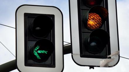 Eine von 2000 Ampeln in Berlin, meistens funktionieren sie ja.