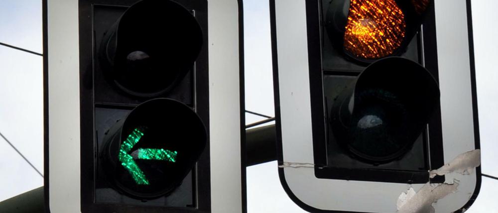 Eine von 2000 Ampeln in Berlin, meistens funktionieren sie ja.