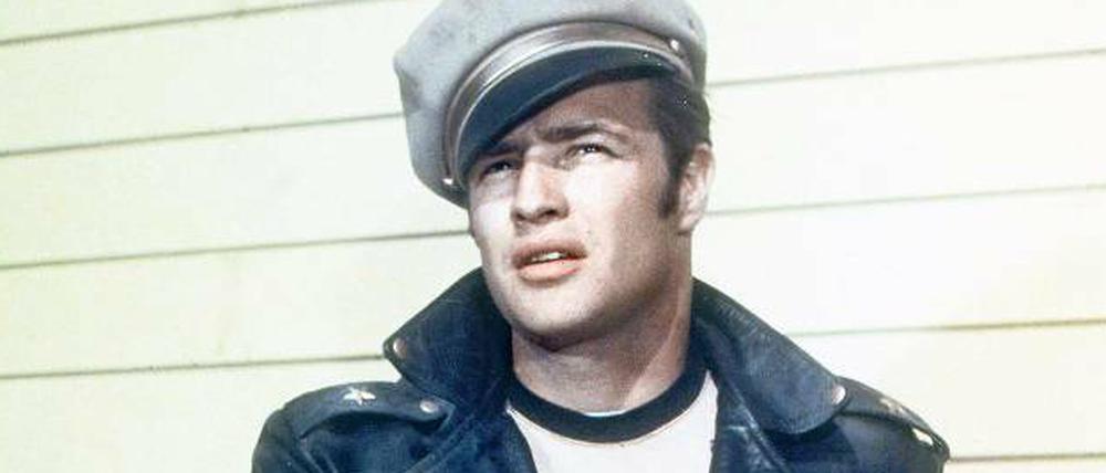 Super Typ, super Jacke: Marlon Brando in "Der Wilde".
