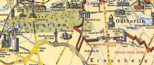 Geteilte Stadt. Dieser Plan von 1968 stammt aus dem Westermann-Schulatlas. 