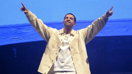 Der kanadische Schauspieler und Rapper Drake (Aubrey Drake Graham) 2014 in Berlin.