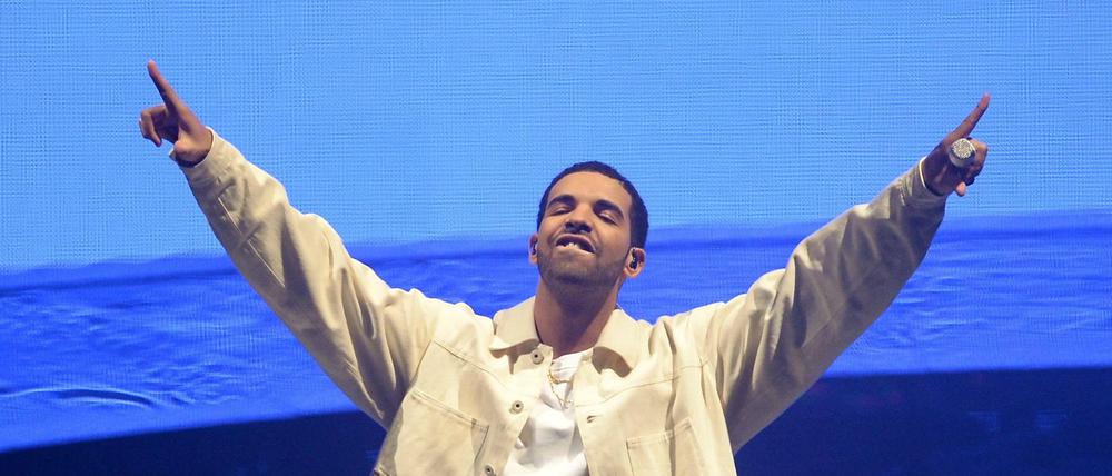 Der kanadische Schauspieler und Rapper Drake (Aubrey Drake Graham) 2014 in Berlin.