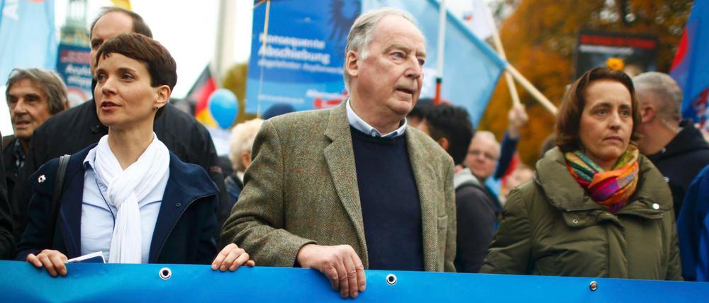 Die AfD-Politiker Frauke Petry, Alexander Gauland und Beatrix von Storch (von links).
