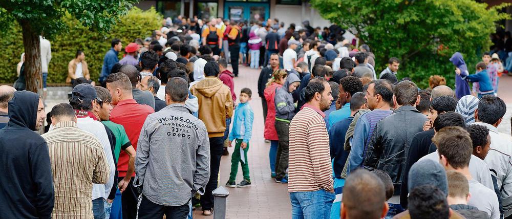 Erstaufnahmelager für Flüchtlinge im niedersächsischen Friedland.