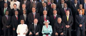 Gruppenbild mit Dame: Alle zwei Jahre treffen sich die Commonwealth-Staaten, um auf ihre Bedeutung hinzuweisen.