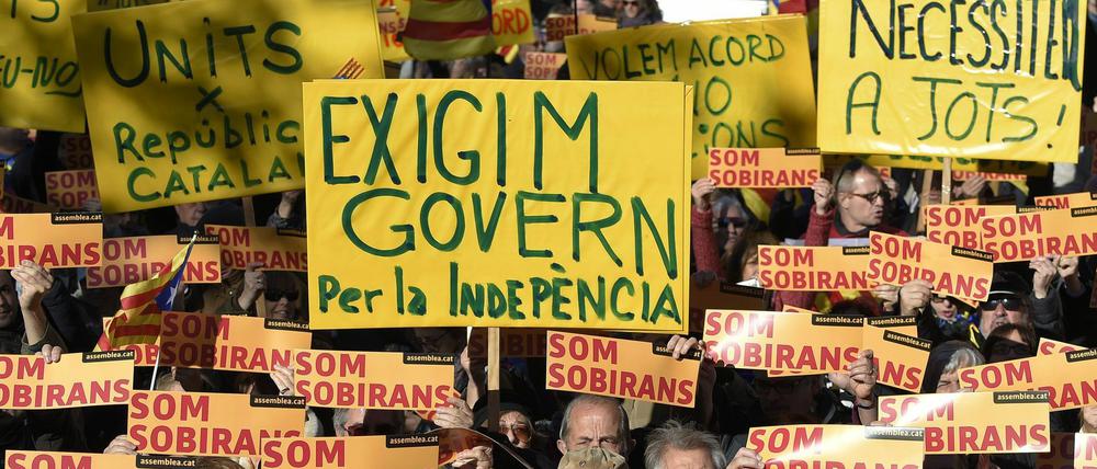 Kataloniens Abstimmungsergebnis für die Unabhängigkeit von Spanien Ende Oktober wurde aufgehoben.