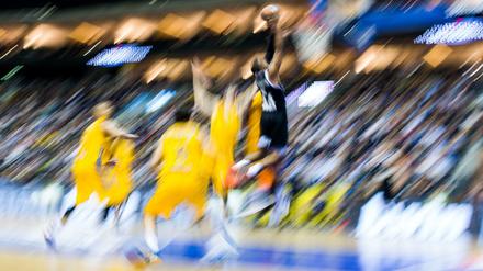 Unscharfe Erinnerung. Alba Berlin spielte im Januar noch in der Euroleague gegen Real Madrid.