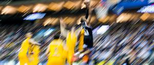 Unscharfe Erinnerung. Alba Berlin spielte im Januar noch in der Euroleague gegen Real Madrid.
