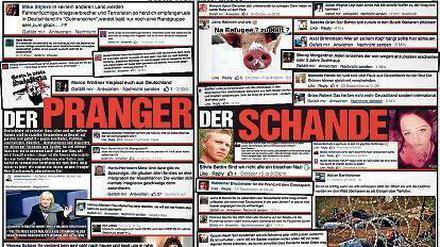 „Die Bild“-Zeitung veröffentlichte am 20. Oktober Namen und Fotos von Facebook-Hetzern.