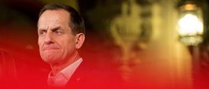 Ein geknickter Alfons Hörmann nach Bekanntgabe der Entscheidung am Sonntag in Hamburg.