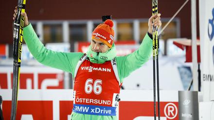 Arnd Peiffer jubelte zweimal über Platz zwei.