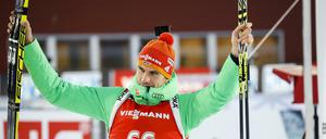 Arnd Peiffer jubelte zweimal über Platz zwei.
