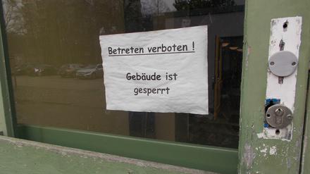 Schüler müssen draußen bleiben!