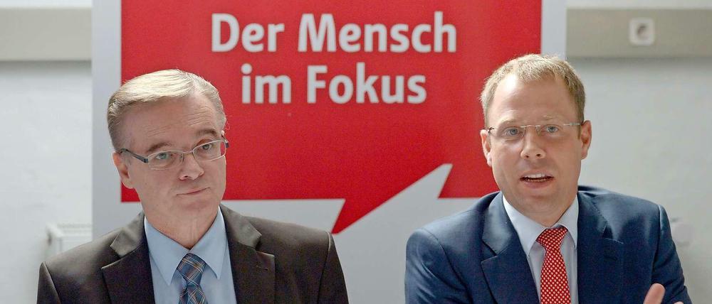 Getrennte Wege. Ex-Lageso-Chef Franz Allert und Sozialsenator Mario Czaja