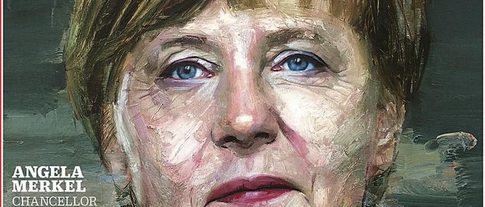 Bundeskanzlerin Angela Merkel auf dem Titelbild des Time-Magazines. 