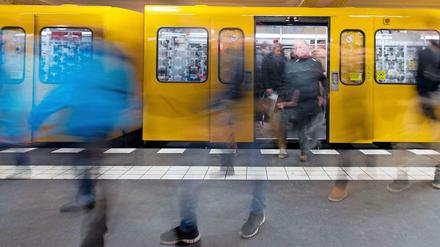 In der Berliner U-Bahn.