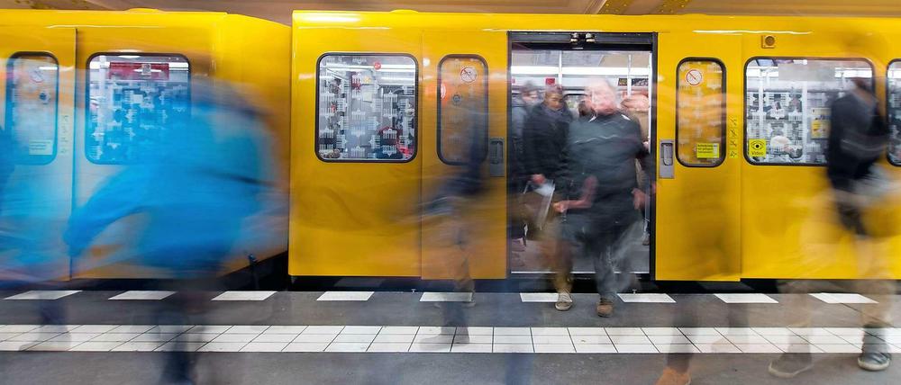 In der Berliner U-Bahn.