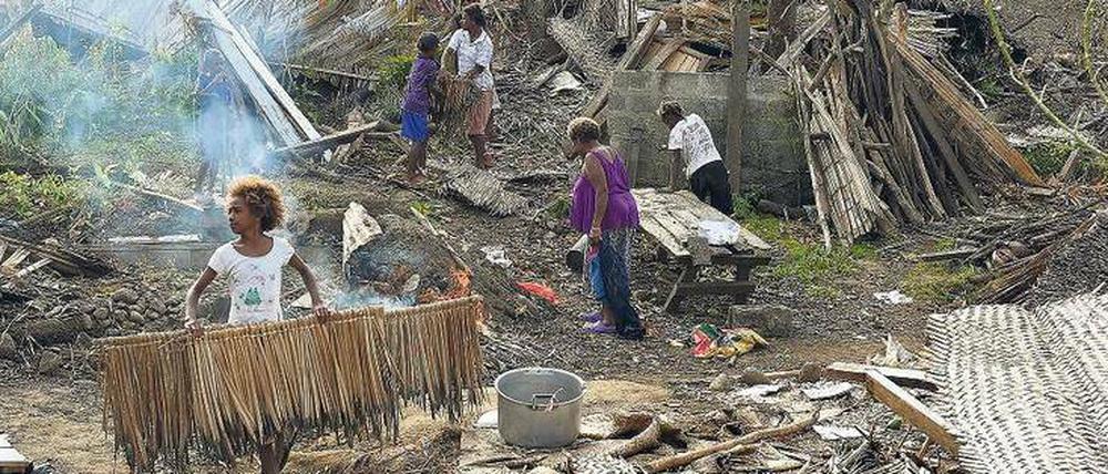 Die Spuren von Pam. Der Taifun hat im Mai mehrere Inseln von Vanuatu hart getroffen.