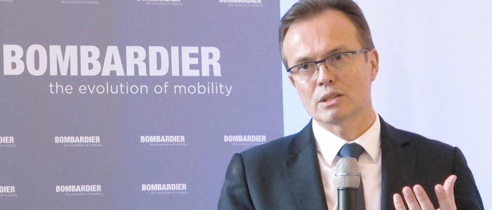 Der neue Chef der Bombardier Transportation, Laurent Troger.