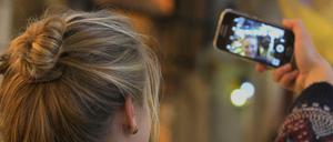 Ein Selfie für die Eltern.