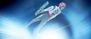 Hoch hinaus. Severin Freund bei der Arbeit.