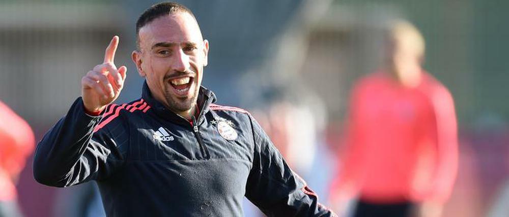 Freude pur. Franck Ribery soll in Zagreb spielen.