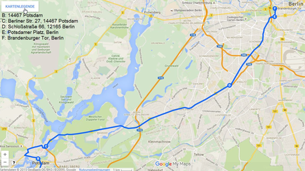 Dieser Routenverlauf macht bei Facebook die Runde.