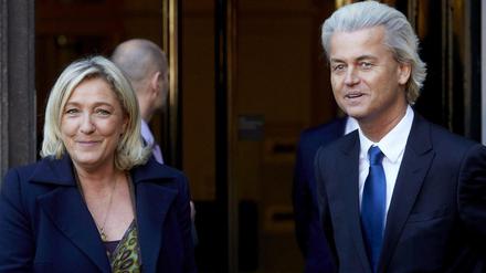 Marine Le Pen und Geert Wilders: die EU erobern, um das Projekt zu begraben.