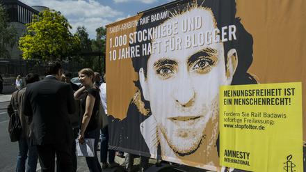 Auch Amnesty setzt sich für den Blogger ein.