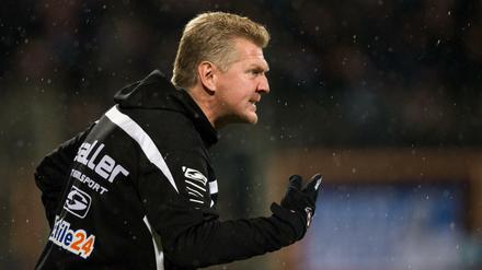 Trainer Stefan Effenberg von Paderborn.