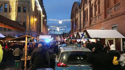 Auf dem Lucia-Weihnachtsmarkt gab es eine Explosion und zwei Leichtverletzte. 