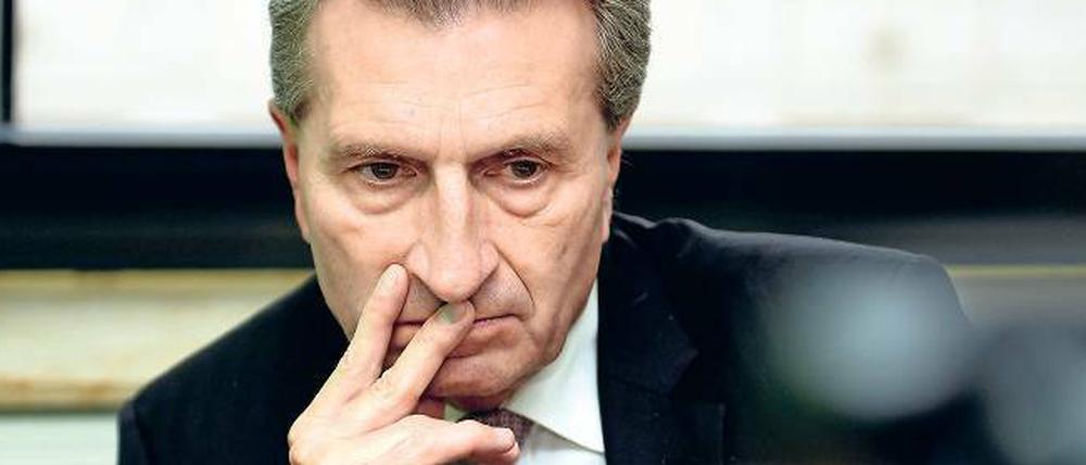 Harmoniebedürftig. Günther Oettinger will für Ordnung im Internet sorgen. 