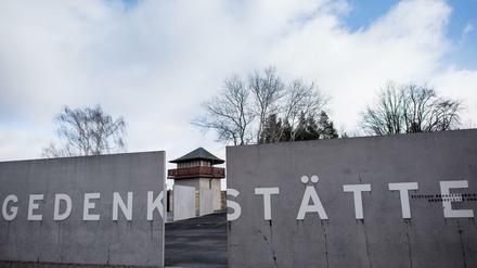 Eingang zur Gedenkstätte und dem Museum Sachsenhausen in Oranienburg. 