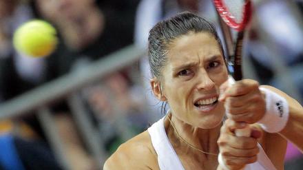Verbissen. Andrea Petkovic hatte zwischenzeitlich den Spaß an ihrem Sport verloren.