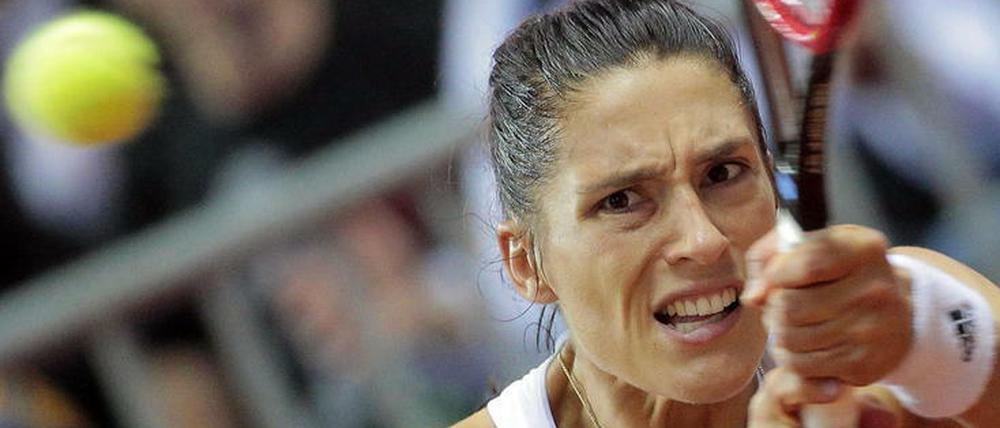Verbissen. Andrea Petkovic hatte zwischenzeitlich den Spaß an ihrem Sport verloren.